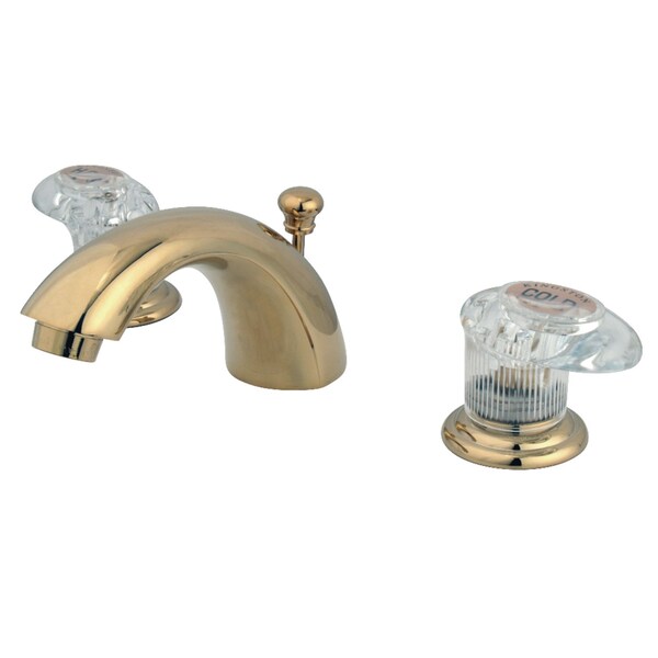 KB952ALL Mini-Widespread Bathroom Faucet, Polished Brass